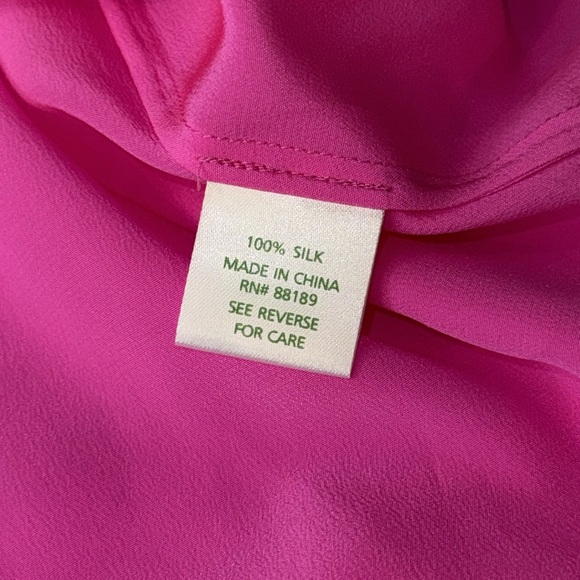 Lilly Pulitzer Pink Silk Tank - Picture 3 of 4